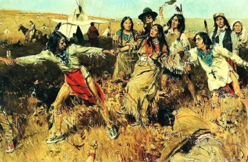  Pintura Arte - Pintura de indios nativos americanos 10